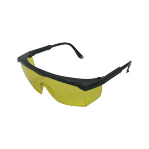 Защитные очки для глаз, стекло жёлтого цвета. (0026)