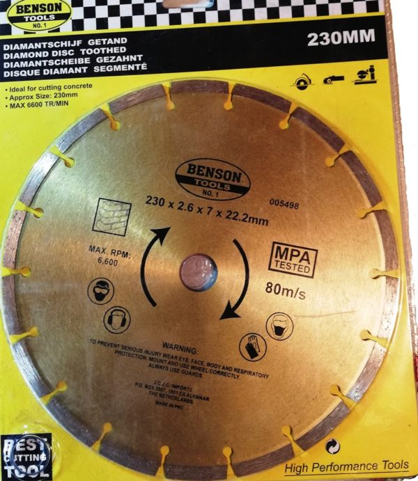 Алмазный диск Ø230мм, сегмент