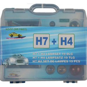 Autovalgusti, autolampid, h7 + h4,  komplektis 19 tükki