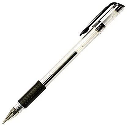 Black Gel Pens Rubber Grip Student Office Ink Stationery Ballpoint 0.5mm. Гелевые ручки 0,5 мм,