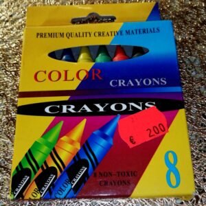 Värvipliiats 8 värvi, COLOR CRAYONS