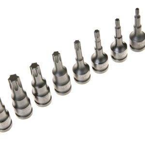 Löökvõtmed Torx T30-T80 1/2" 8-osalised