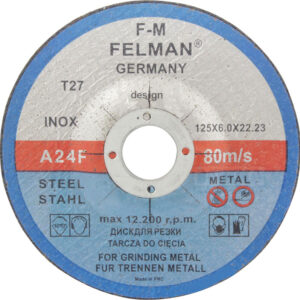 Шлифовальный диск 125x6 FELMAN купить в Эстонии - 7x7.ee