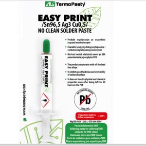 Jootepasta Easy Print /Sn96.5Ag3Cu0.5/. 6 g - süstlas