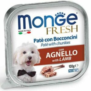 Pardilihatükkidega pasteet koertele Monge Fresh 100g