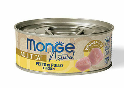 Kasside täiendav toit Naturaalne Kana Monge Cat