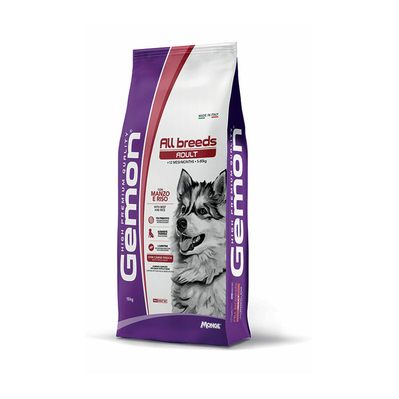 Gemon Dog All Breeds Adult with Beef and Rice 15 kg