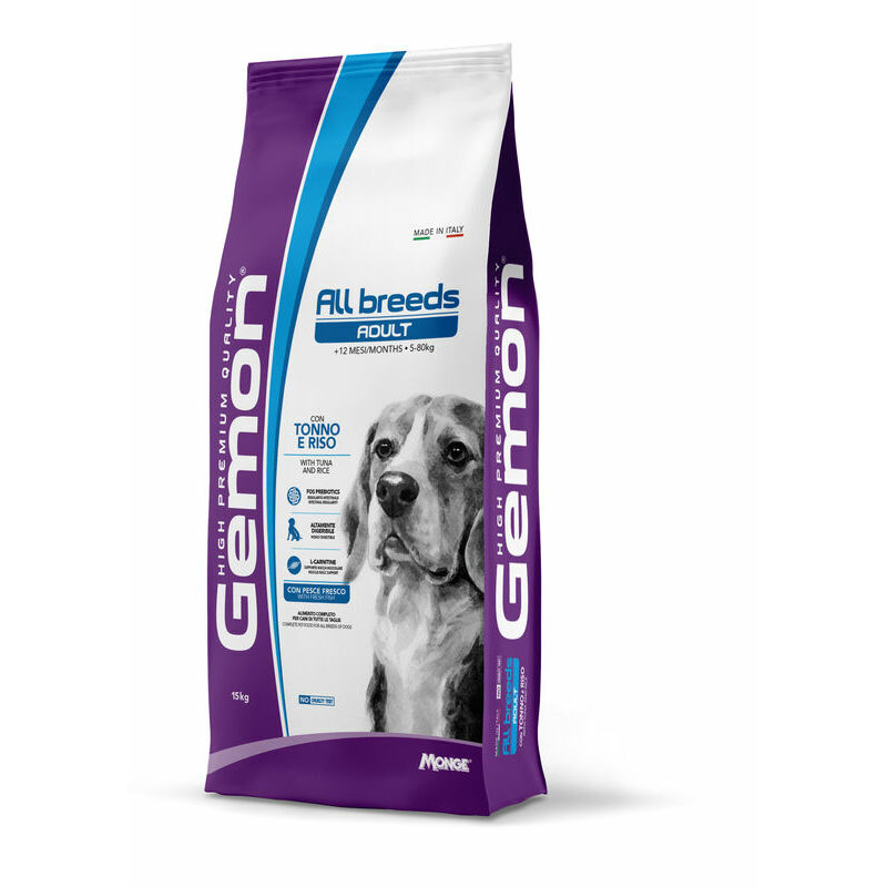 Gemon Dog All Breeds Adult with Tuna and Rice 15 kg